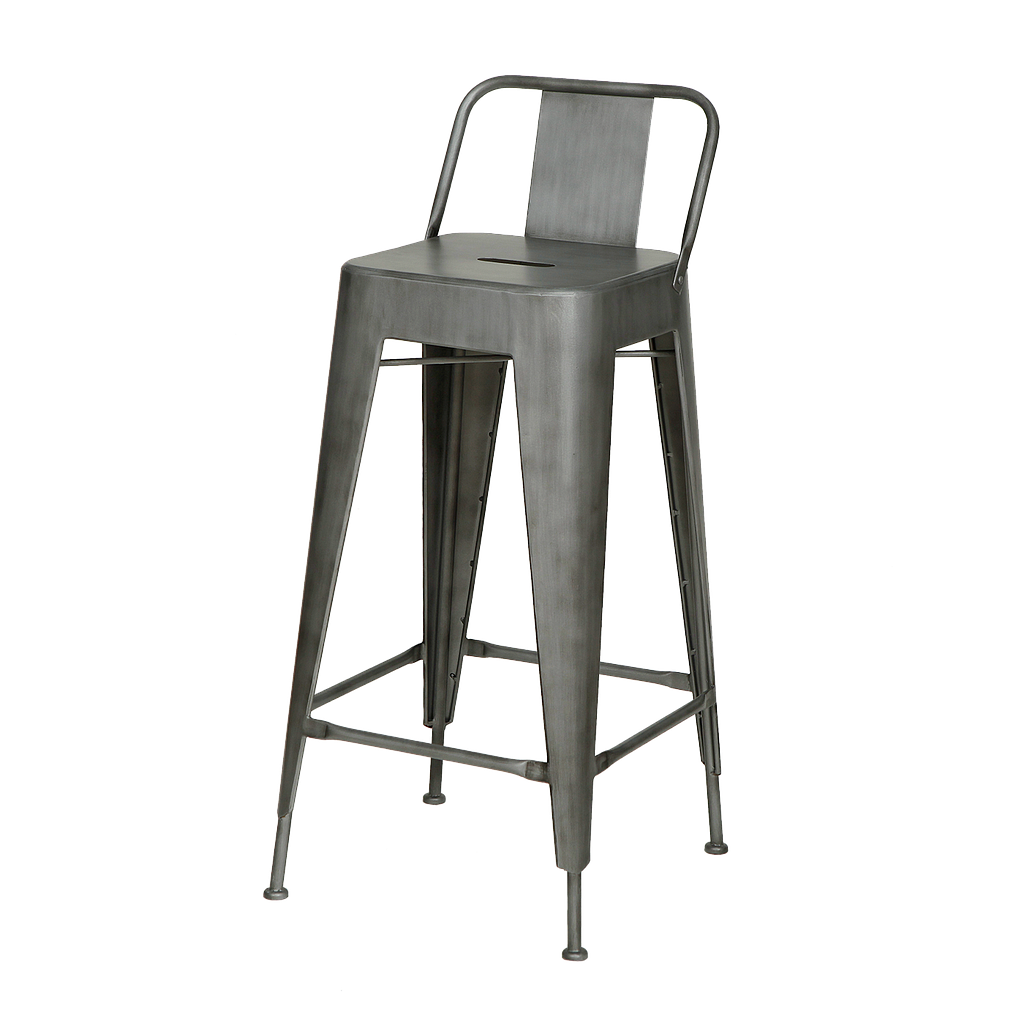 MEKA - Bar chair H95 - Vintage silver