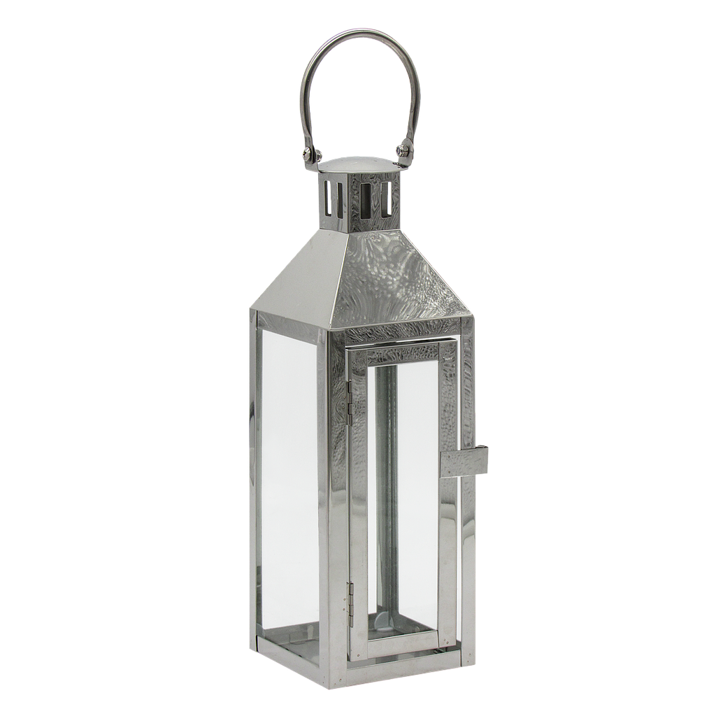 JAIPUR - Metal lantern H72 - Silver