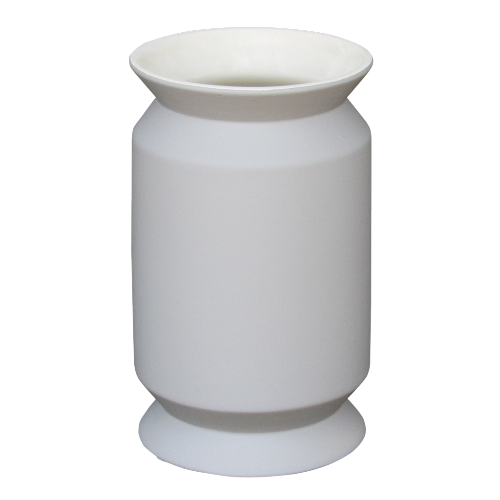 EUCHARIS - Modern ceramic vase H23 - Light grey