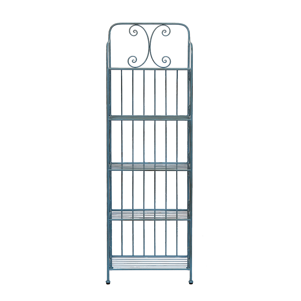 AUBIN - Shoe rack L45 x H140 - Patina stone blue