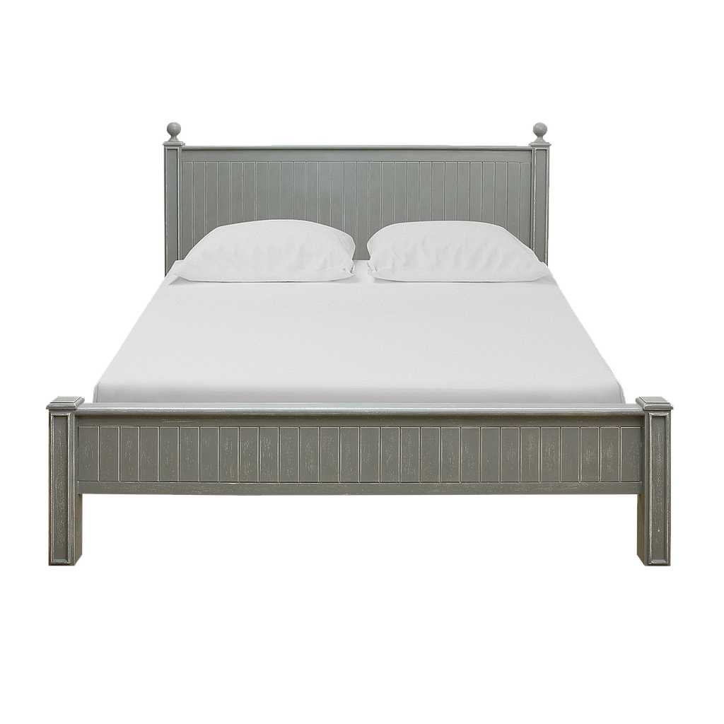 ALES - King size bed 180x200 - Provence light grey
