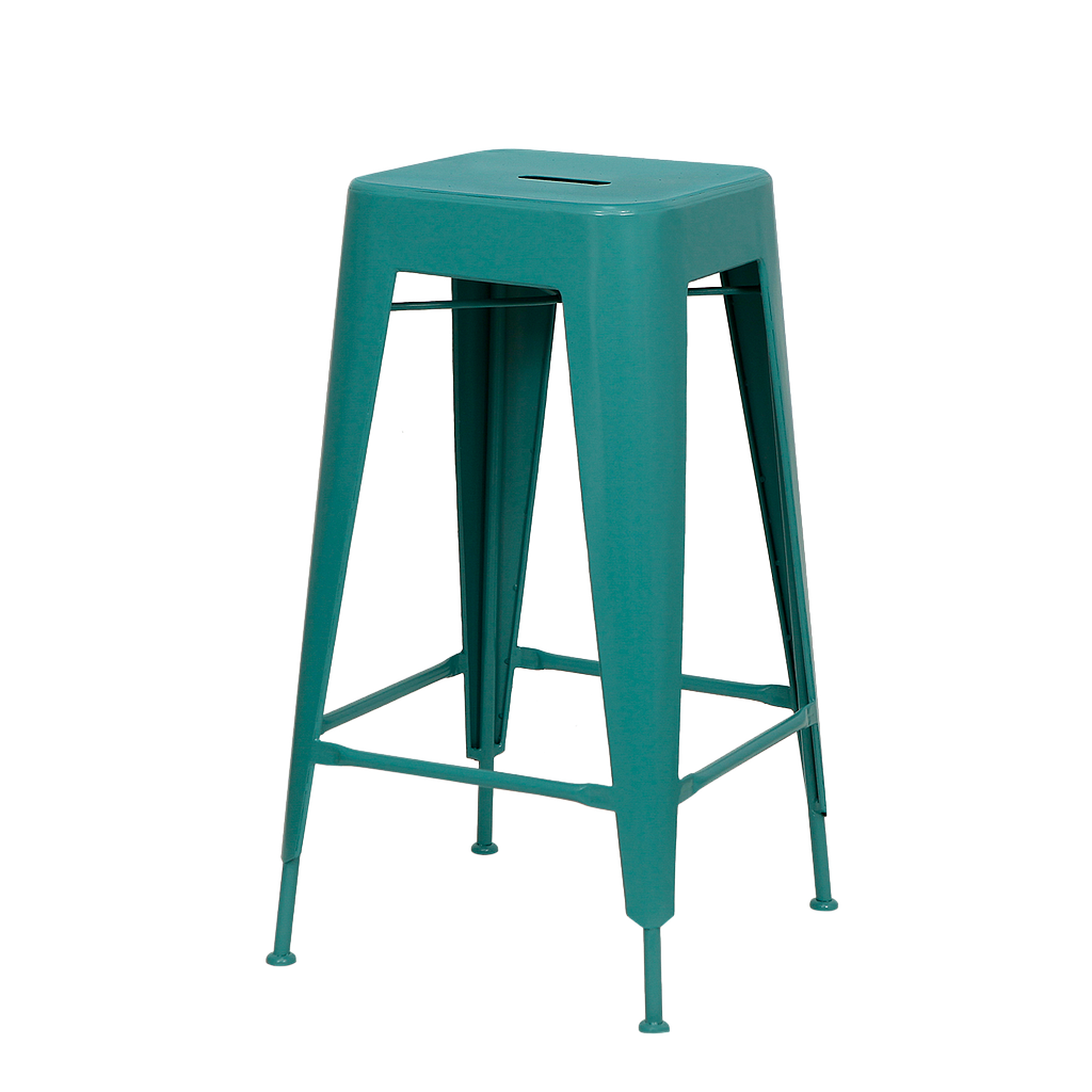 MEKA - Bar stool H75 - Water blue