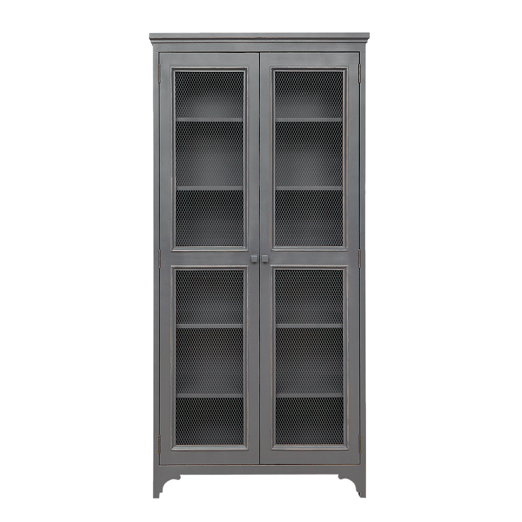 PIERCE - Cabinet L92 x H197 - Brocante charcoal grey