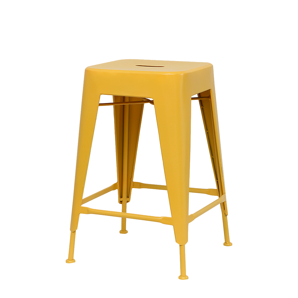 MEKA - Bar stool H60 - Pineapple yellow