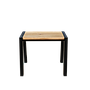 MONTESSORI - Learning stool in black H25 - Black and Natural acacia