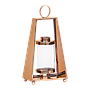 PRAGUE - Metal lantern H41 - Rose gold