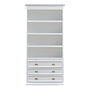 CALANQUE - Bookcase L103 x H210 - Brushed white