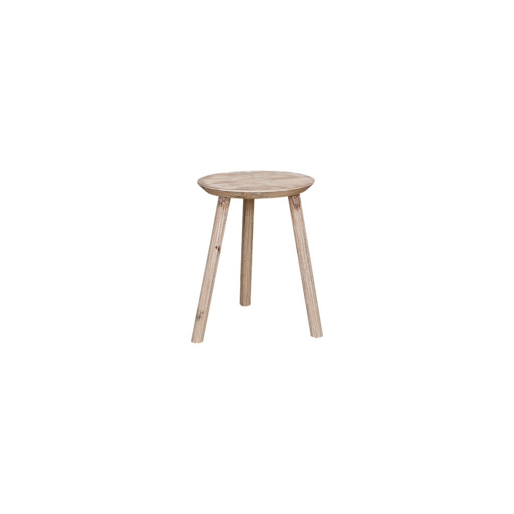 MONVERT - Stool H45 - Whitened acacia
