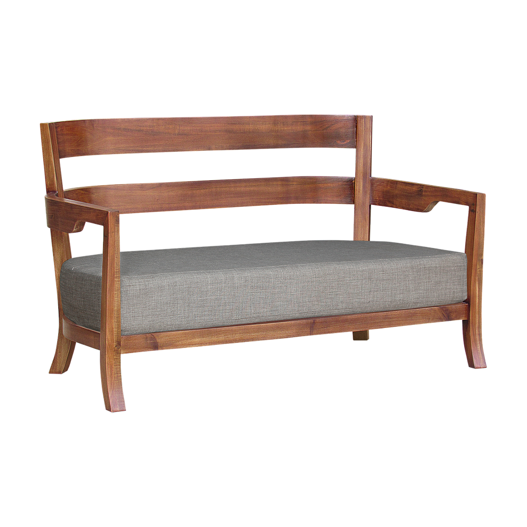 BAYA - Sofa L129 - Washed antic and Light grey cover