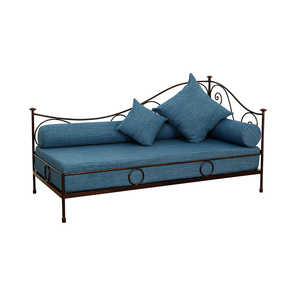 LEODIE - Meridienne Sofa L182 - Burnish and Blue cover
