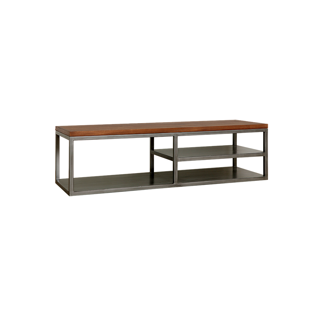 DETROIT - TV unit L140 - Vintage silver and Washed antic