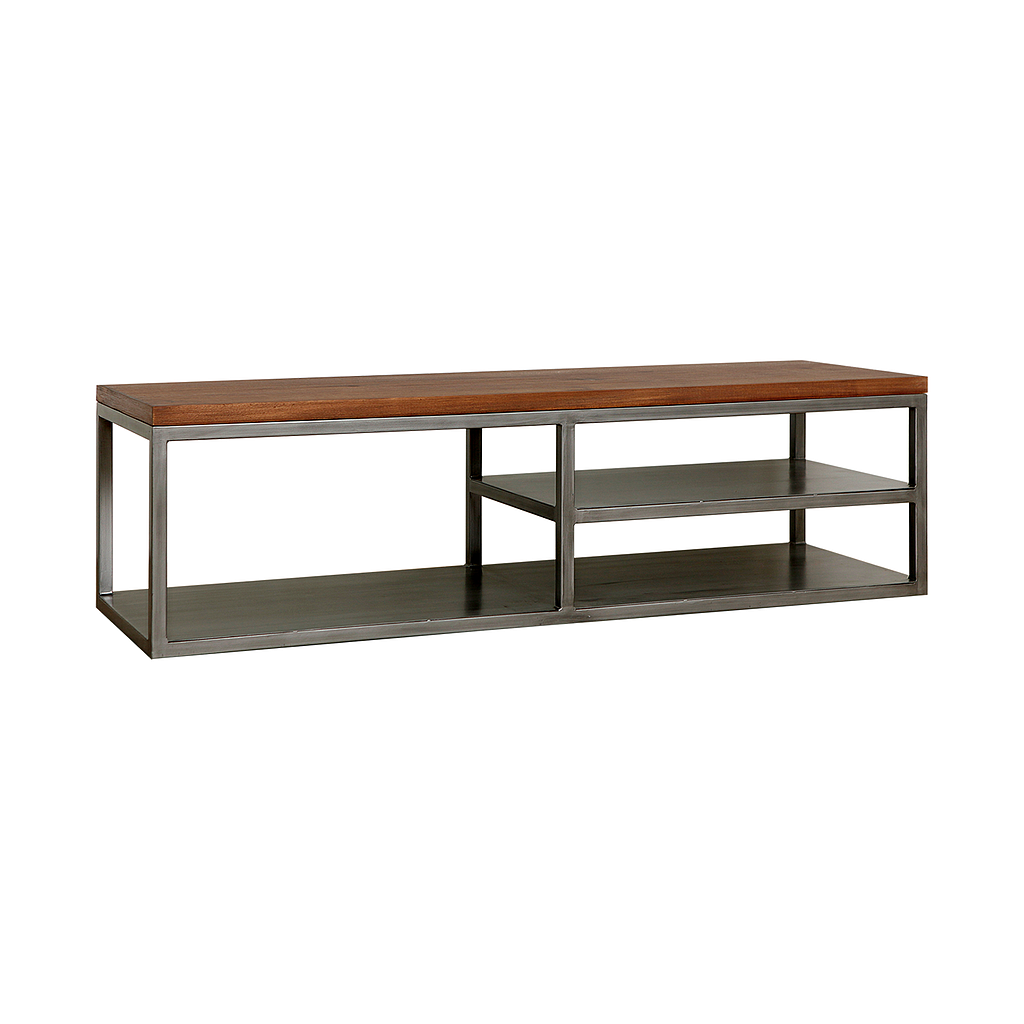 DETROIT - TV unit L140 - Vintage silver and Washed antic