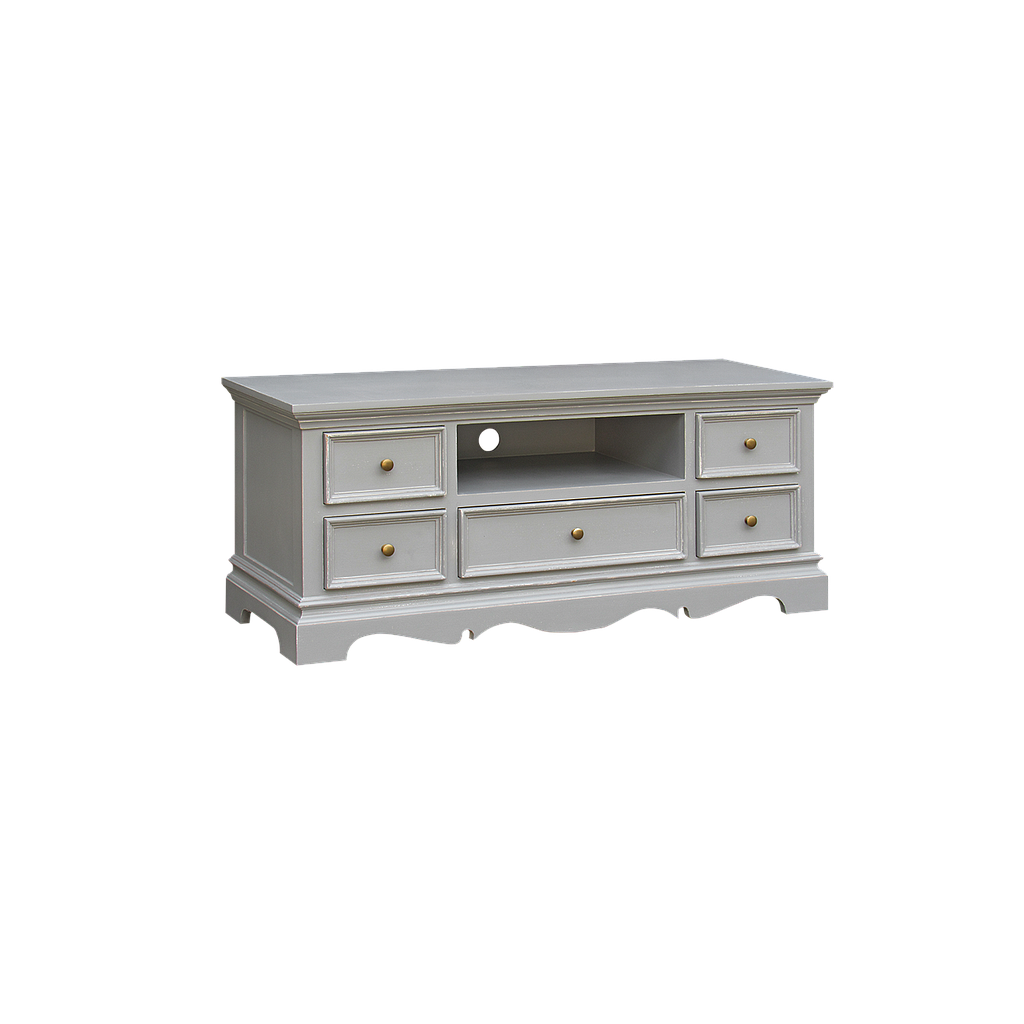 HELENA - TV stand L120 - Brocante light grey