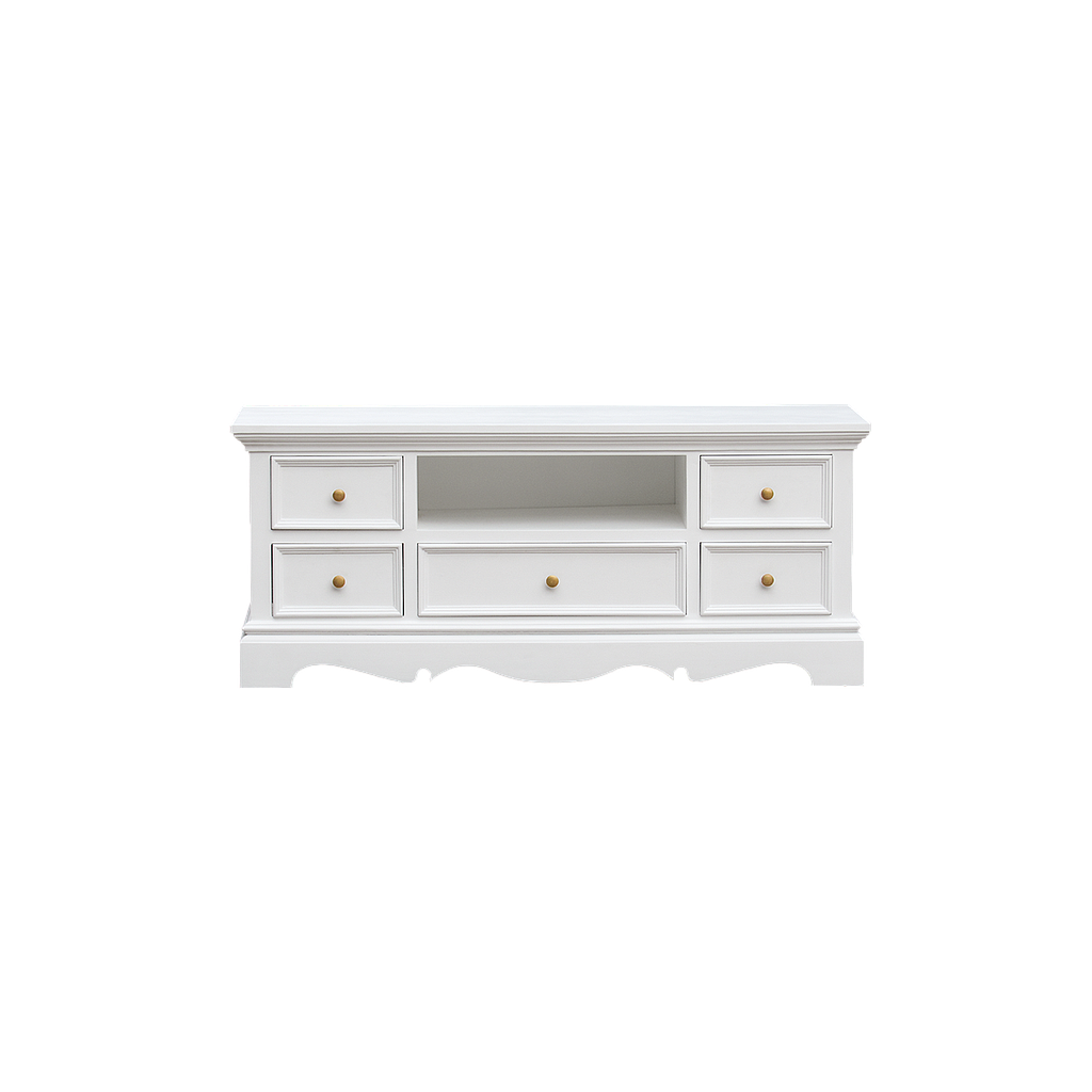 HELENA - TV stand L120 - Brushed white