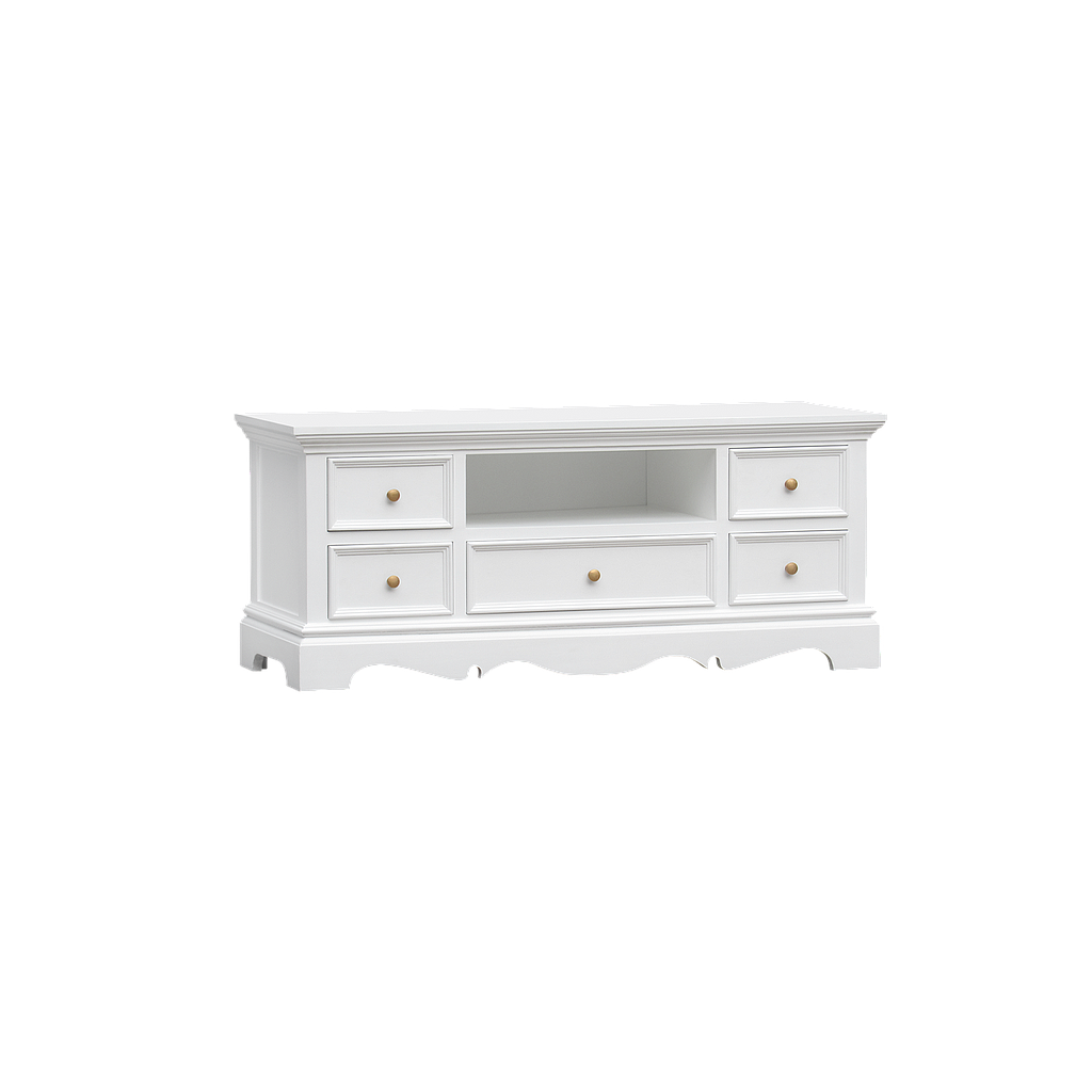 HELENA - TV stand L120 - Brushed white