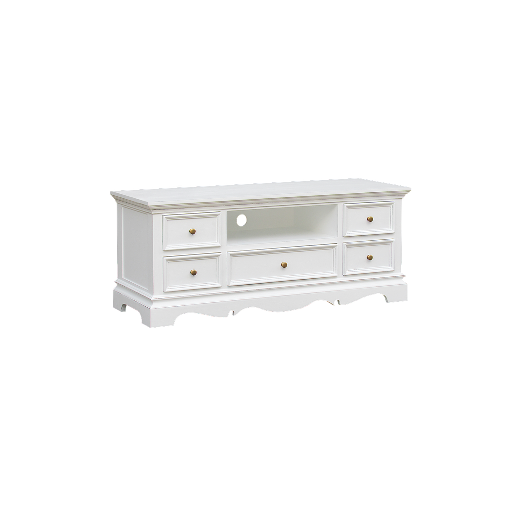 HELENA - TV stand L120 - Brocante white