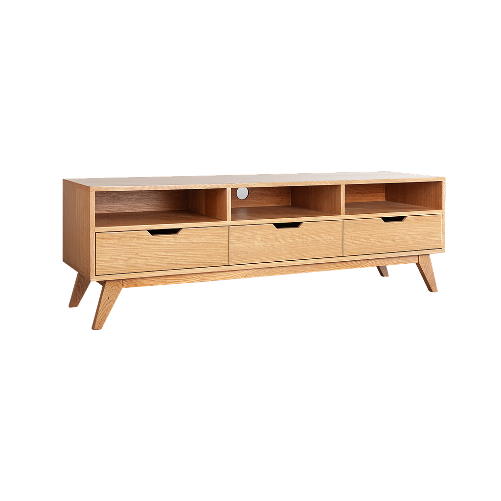 OSLO - TV stand L160 - Natural oak