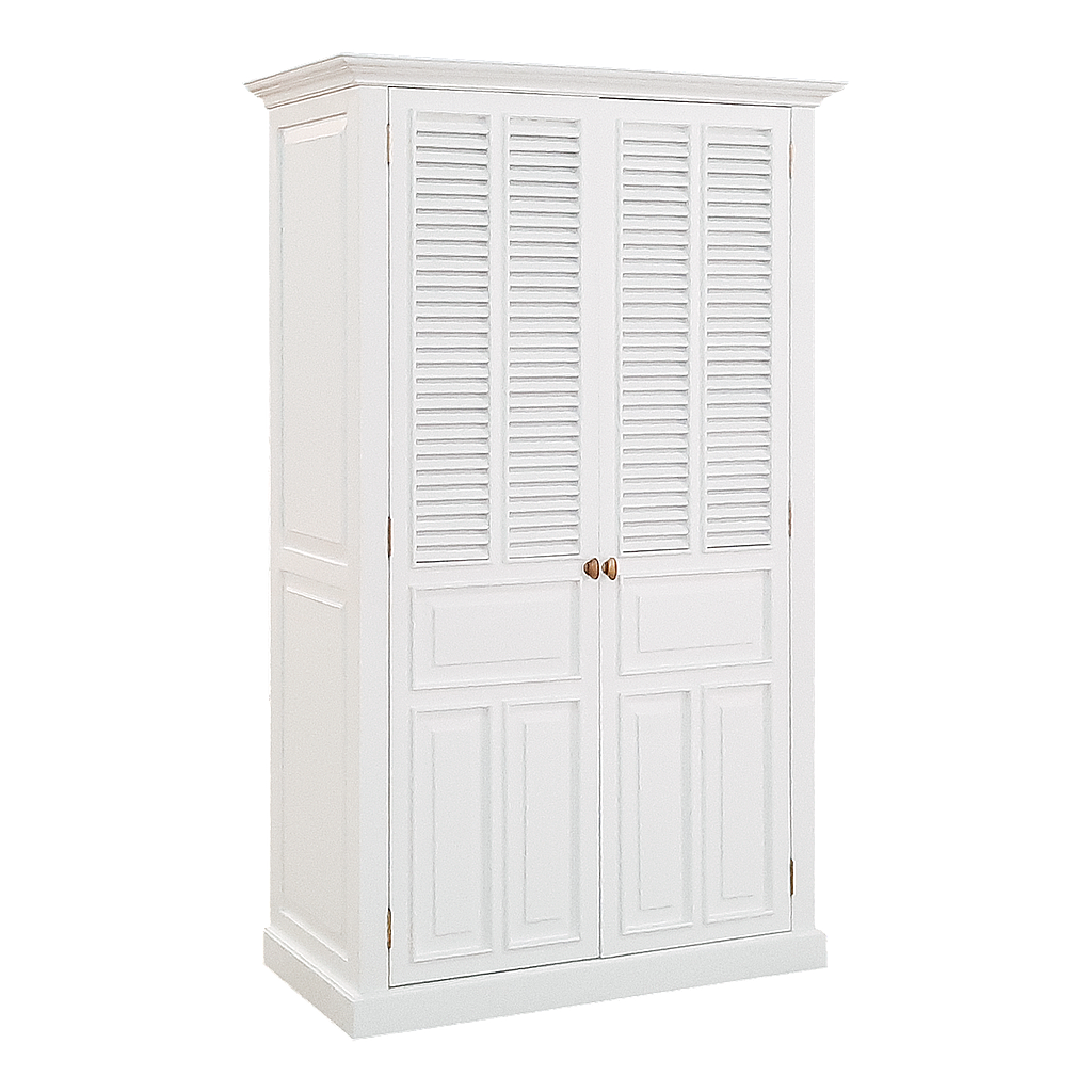 MERRYL - Wardrobe L120 x H200 - Brushed white