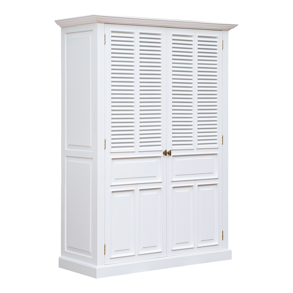 MERRYL - Wardrobe L140 x H200 - Brushed white