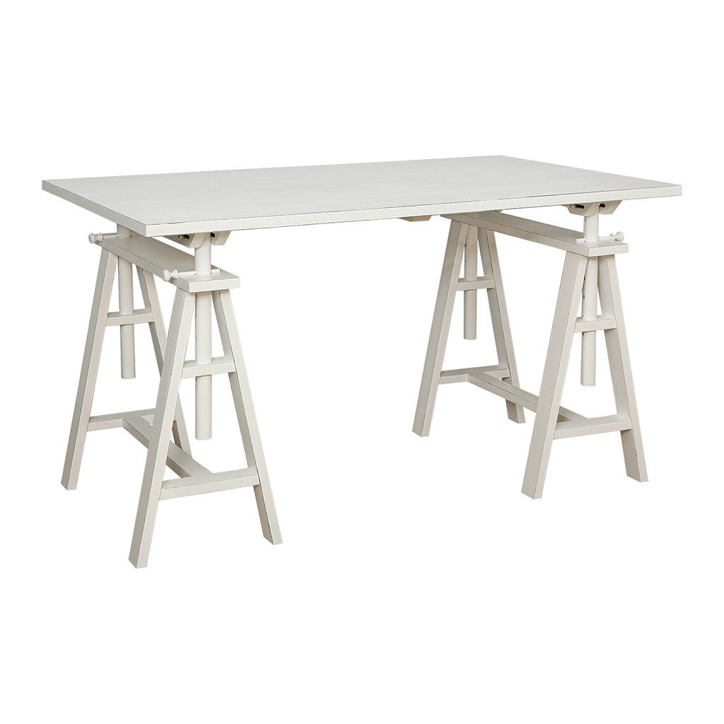 ARCHI - Adjustable Desk L140 x H75/95 - Brocante white