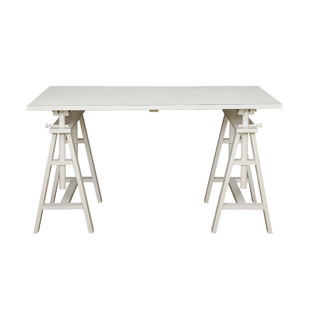 ARCHI - Adjustable Desk L140 x H75/95 - Brocante white