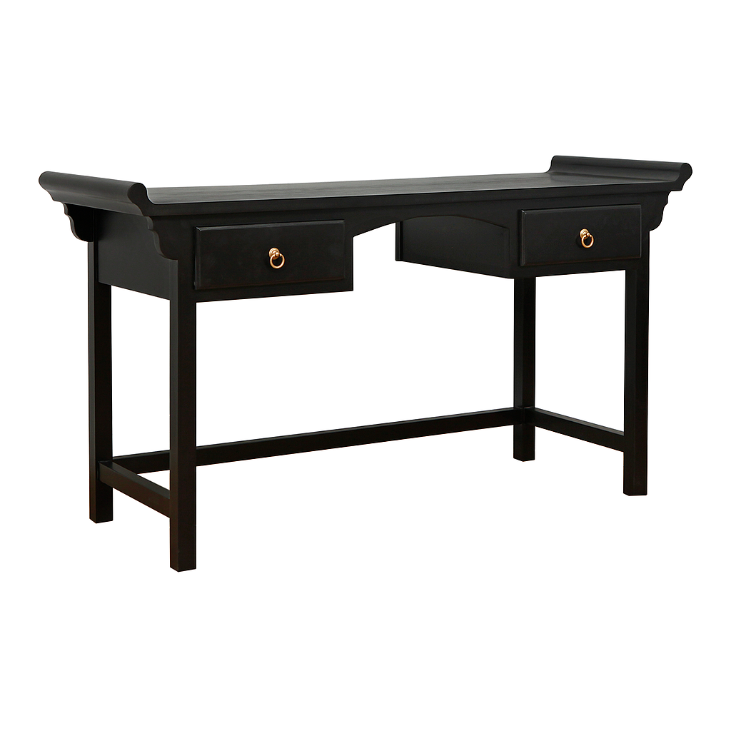 NANKIN - Desk L142 x W50 - Black