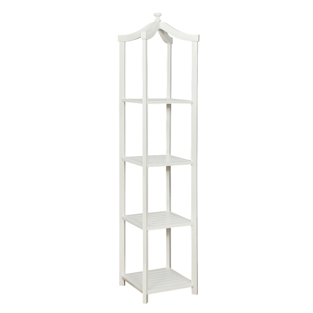 PAULA - Column shelf H195 - Brushed white