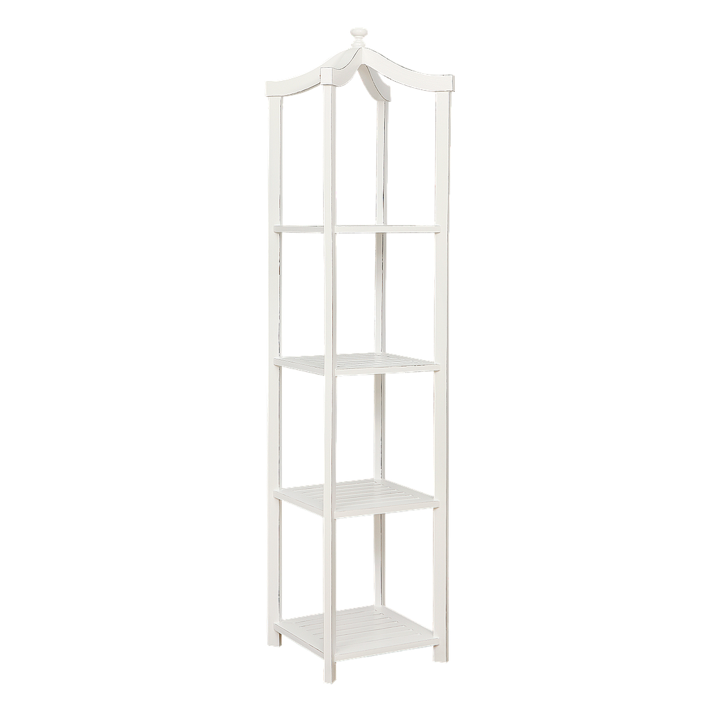 PAULA - Column shelf H195 - Brocante white
