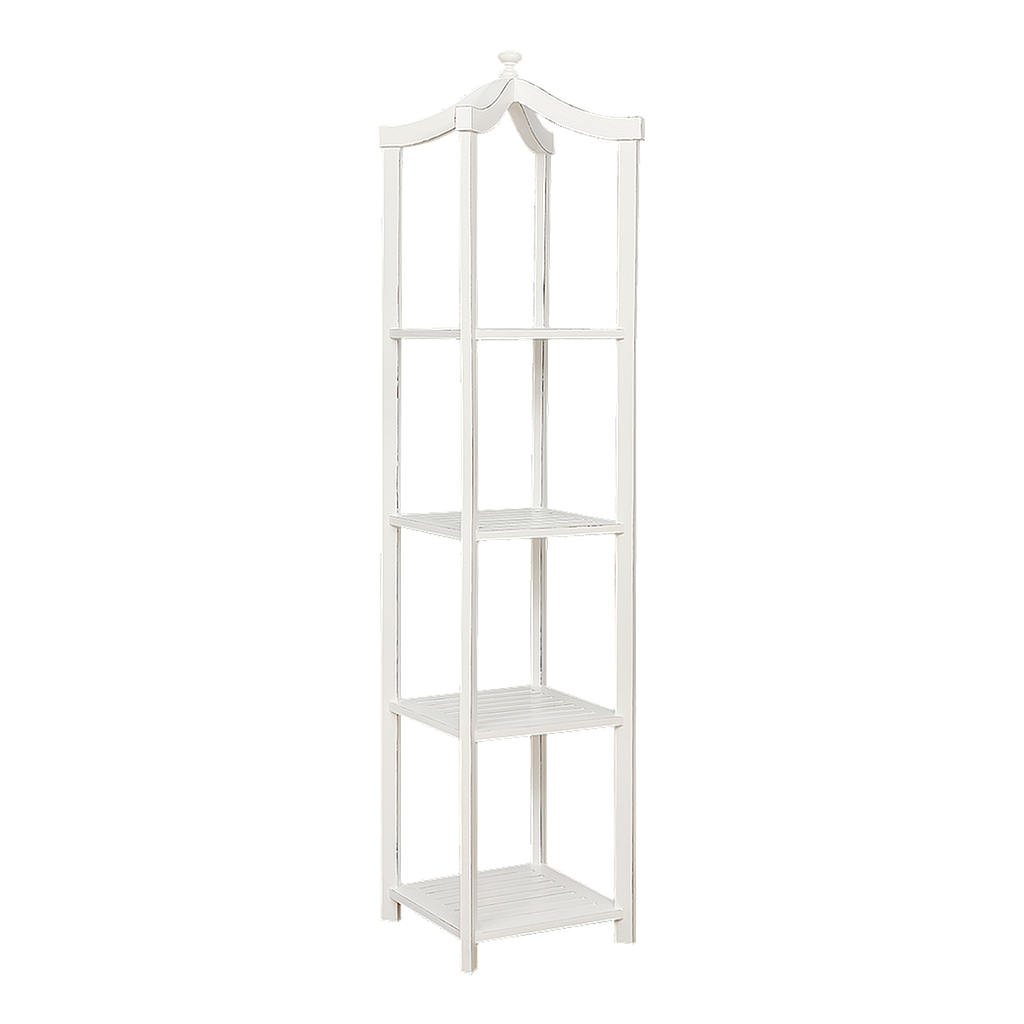 PAULA - Column shelf H195 - Brocante white