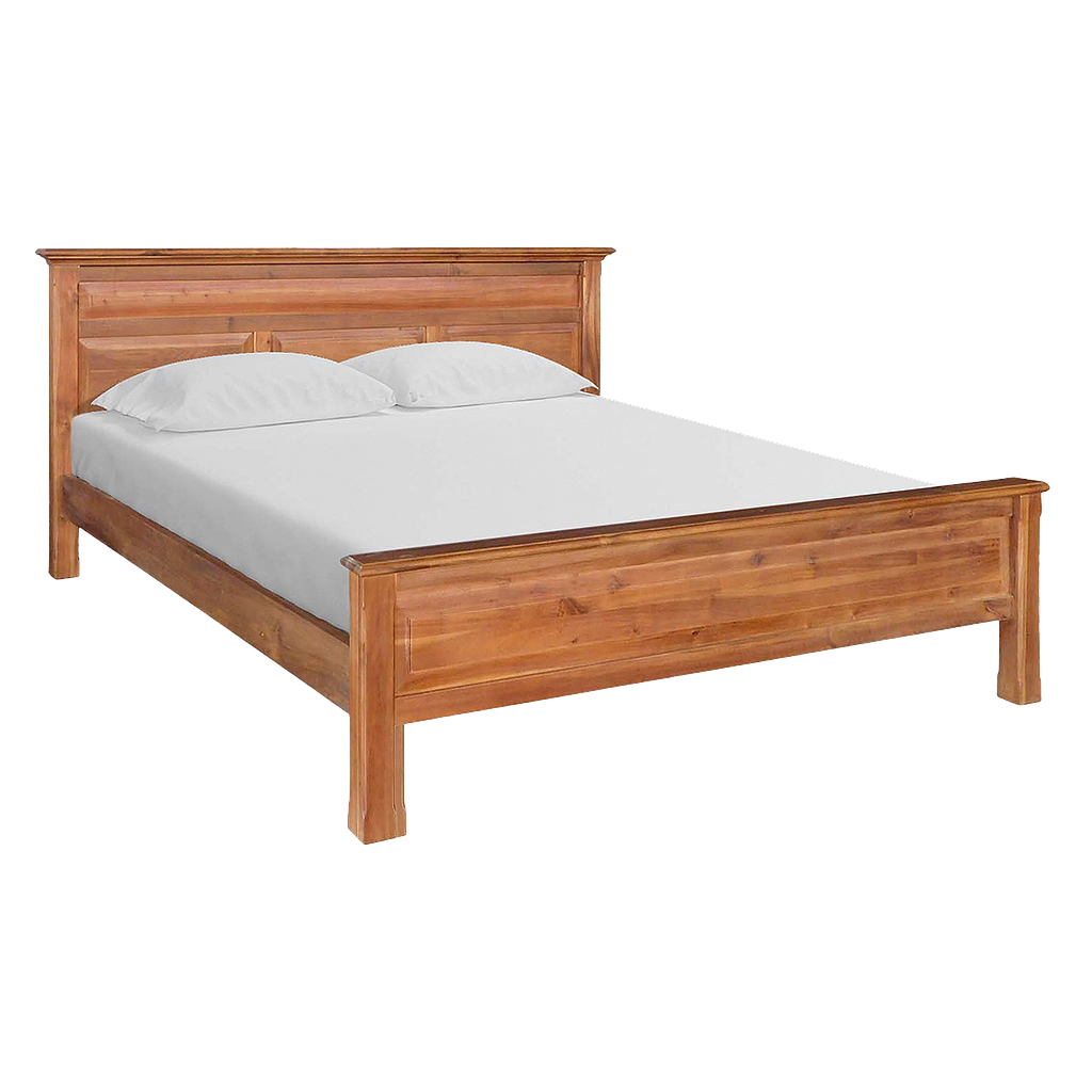 LENS - King size bed (Mattress 180x200) - Light antic