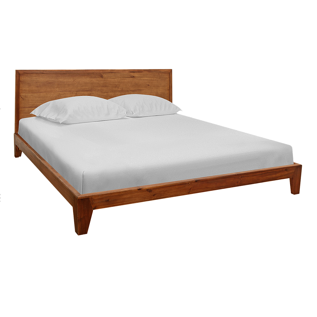 KELSEY - King size bed (Mattress 180x200) - Washed antic