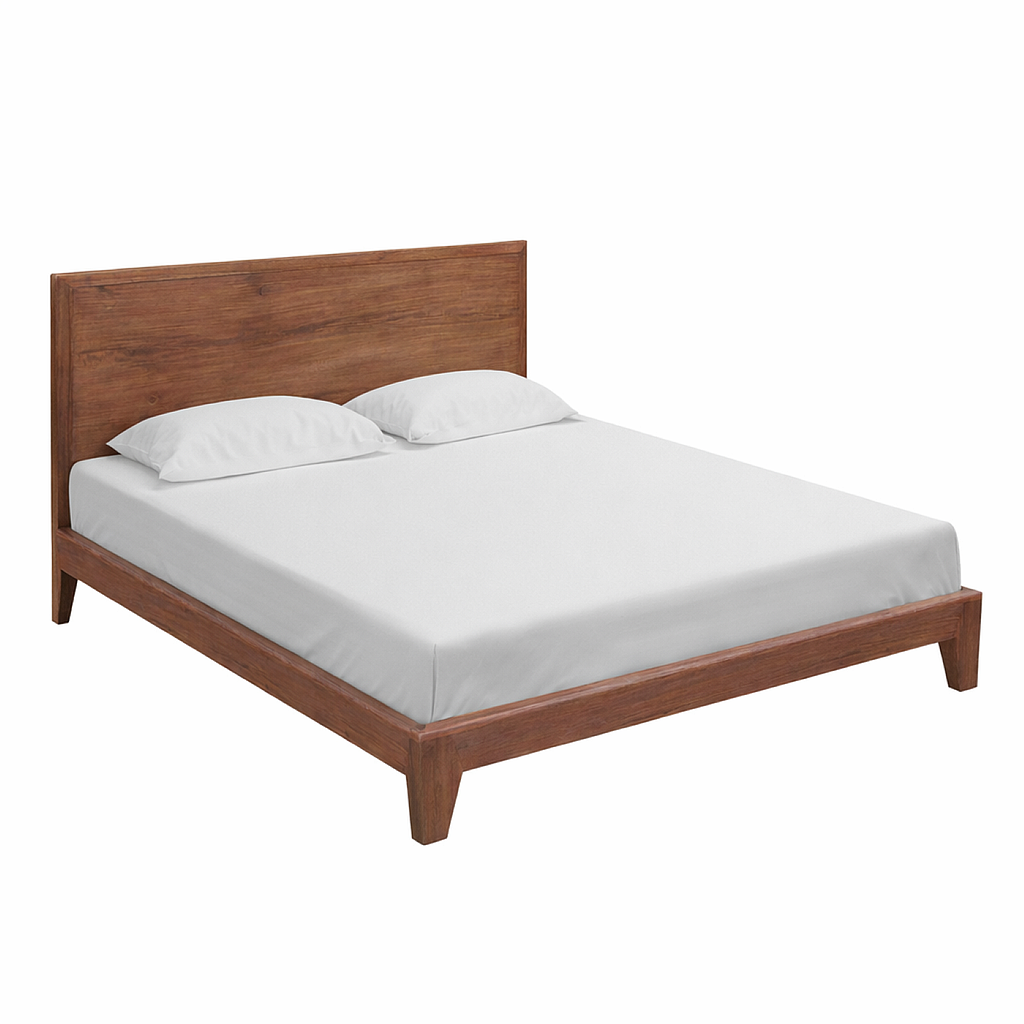 KELSEY - Queen size bed (Mattress 160x200) - Washed antic