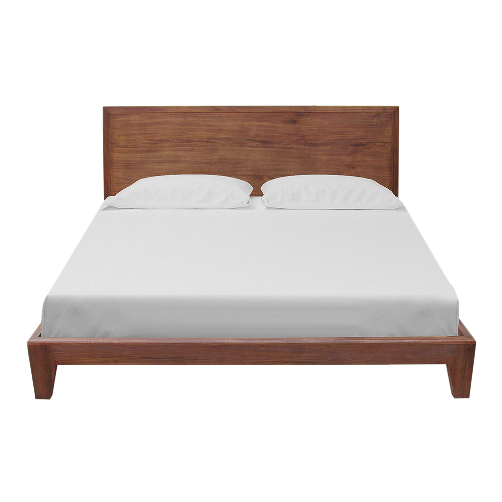 KELSEY - Queen size bed (Mattress 160x200) - Washed antic