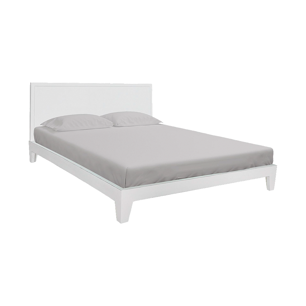 KELSEY - Queen size bed (Mattress 160x200) - Brocante white