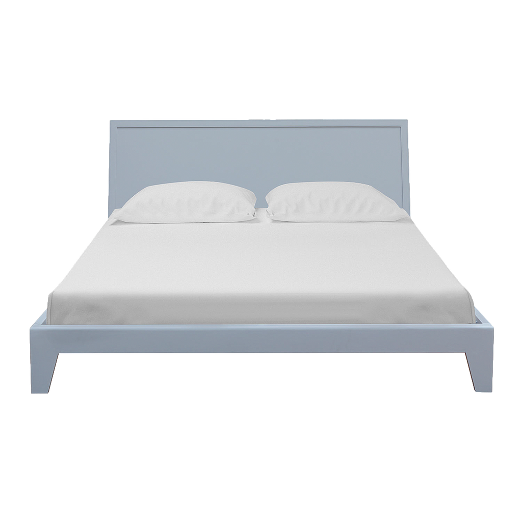 KELSEY - Queen size bed 160x200 - Light grey