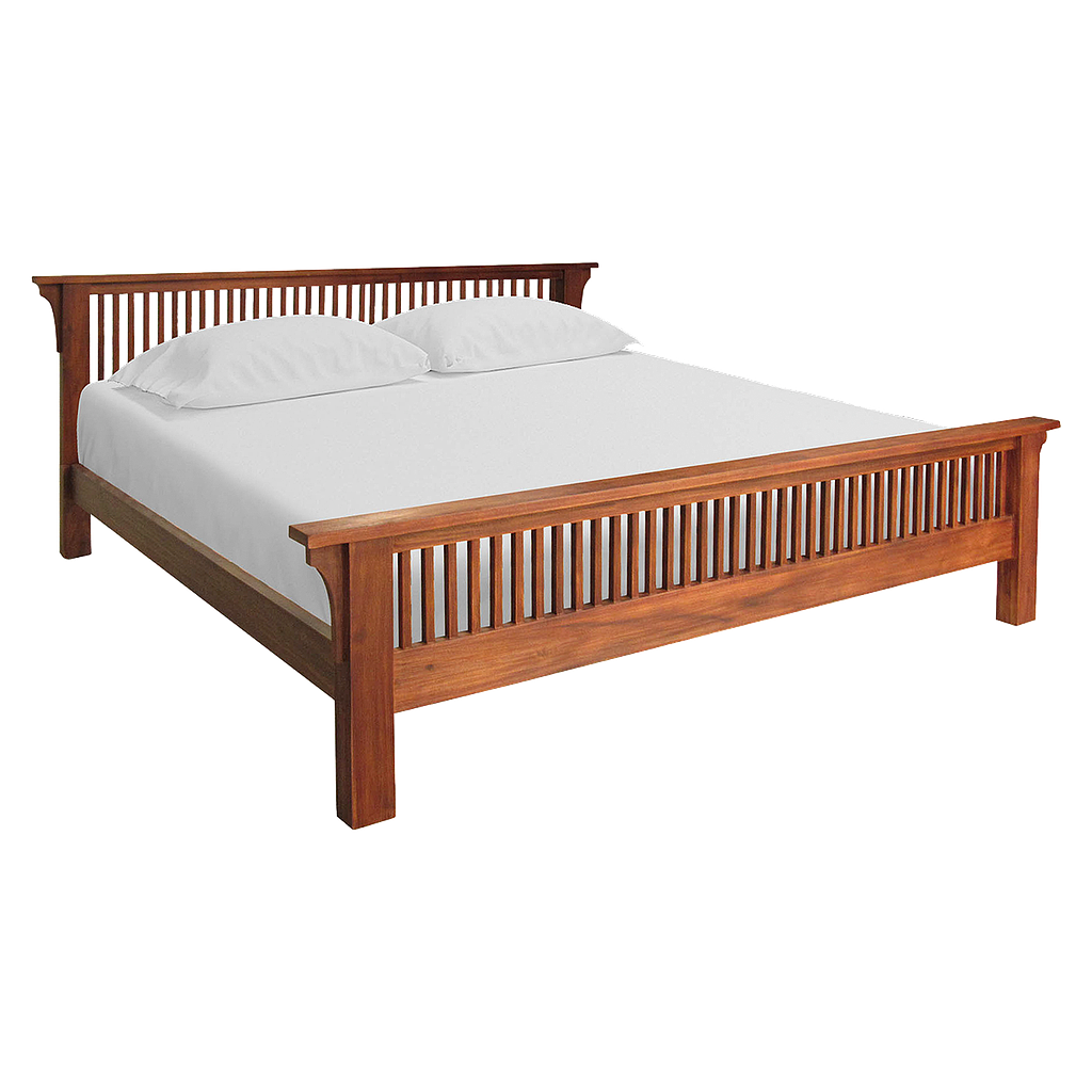 YANNIS - Super King Bed (Mattress 200x200) - Washed antic
