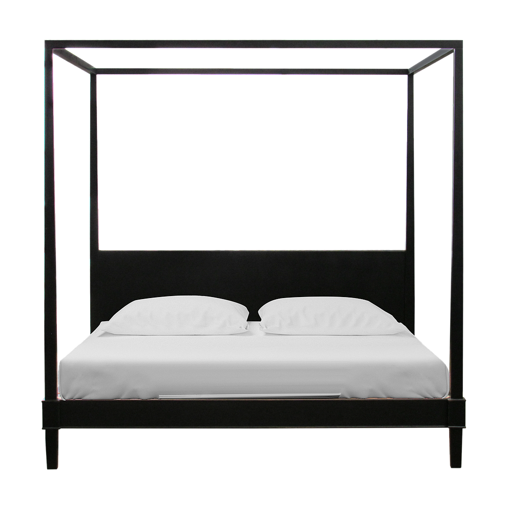MENCE - King size bed 200x200 - Brocante black