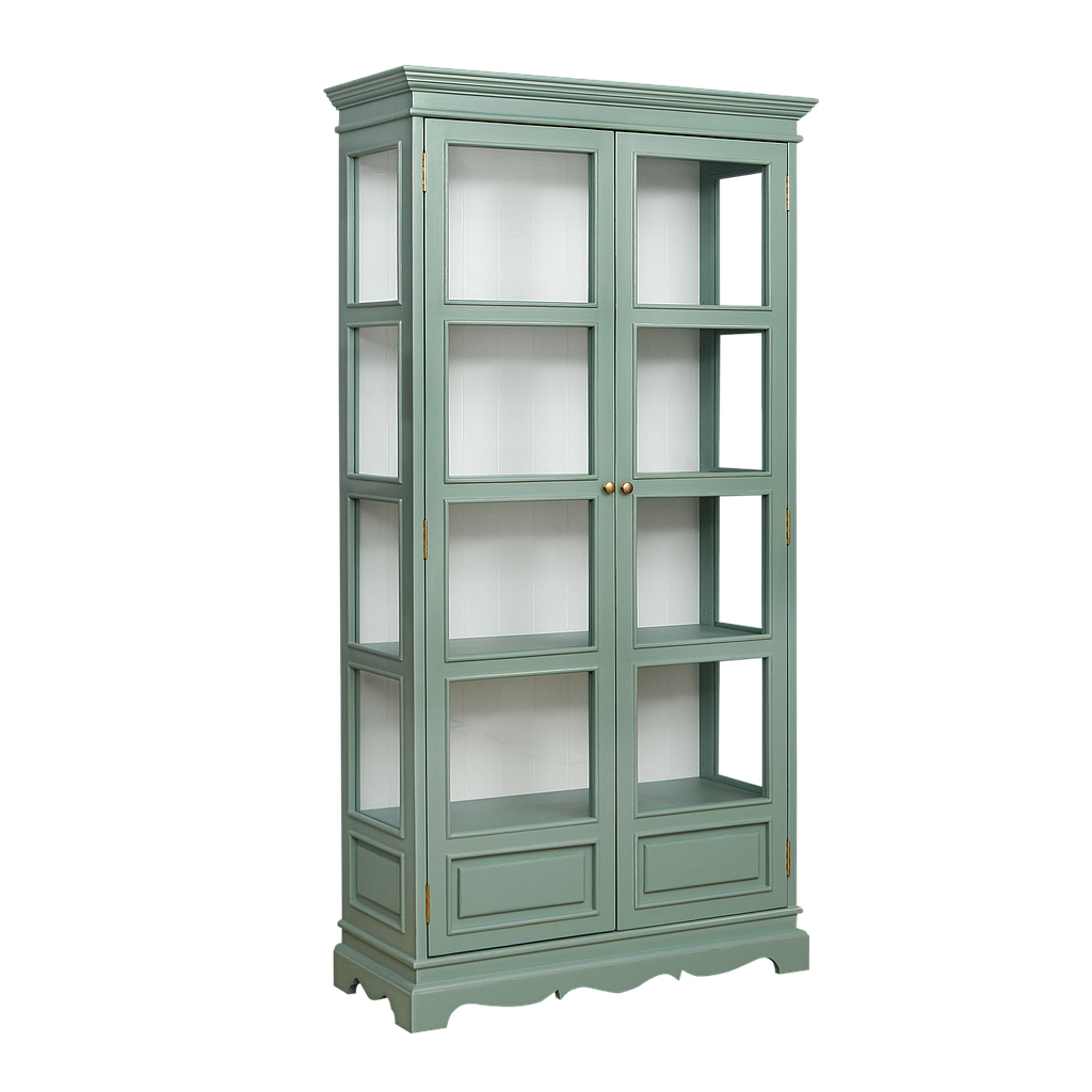 LILY - Display case L98 x H190 - Brocante mint and White