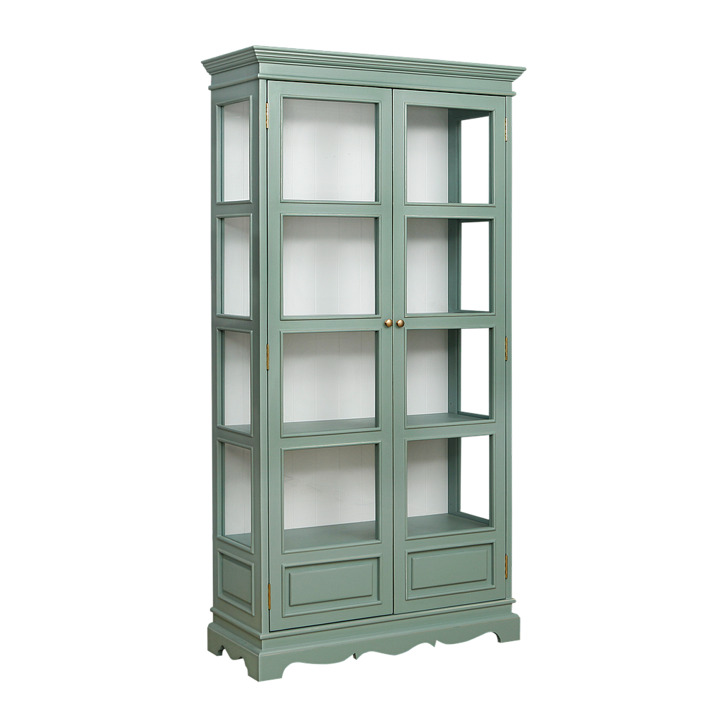 LILY - Display case L98 x H190 - Brocante mint and White