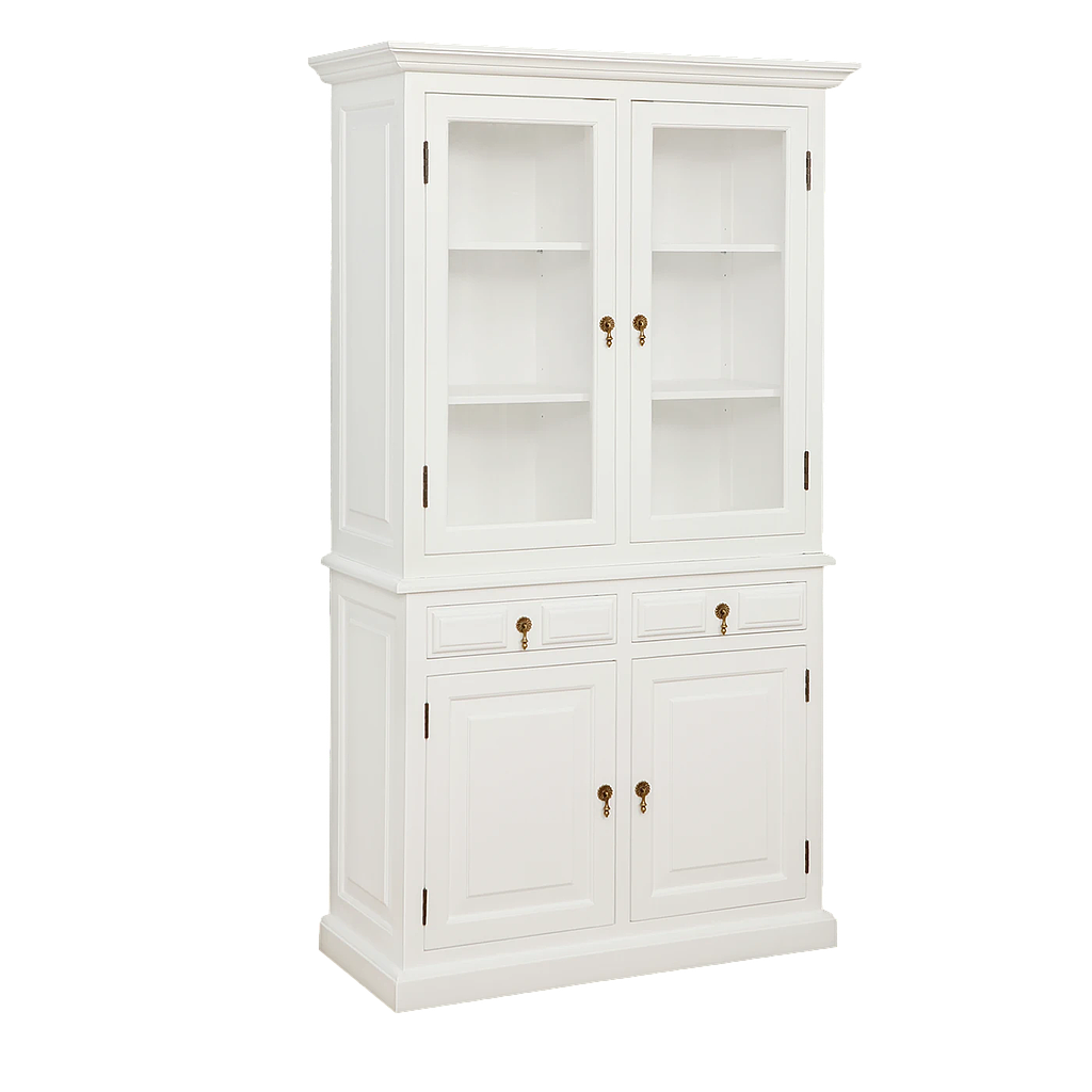 MEJE - Display cabinet L100 x H180 - Brushed white