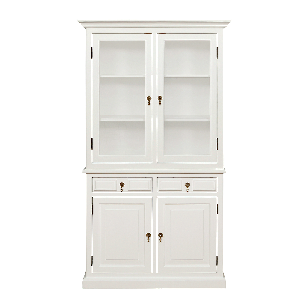 MEJE - Display cabinet L100 x H180 - Brushed white
