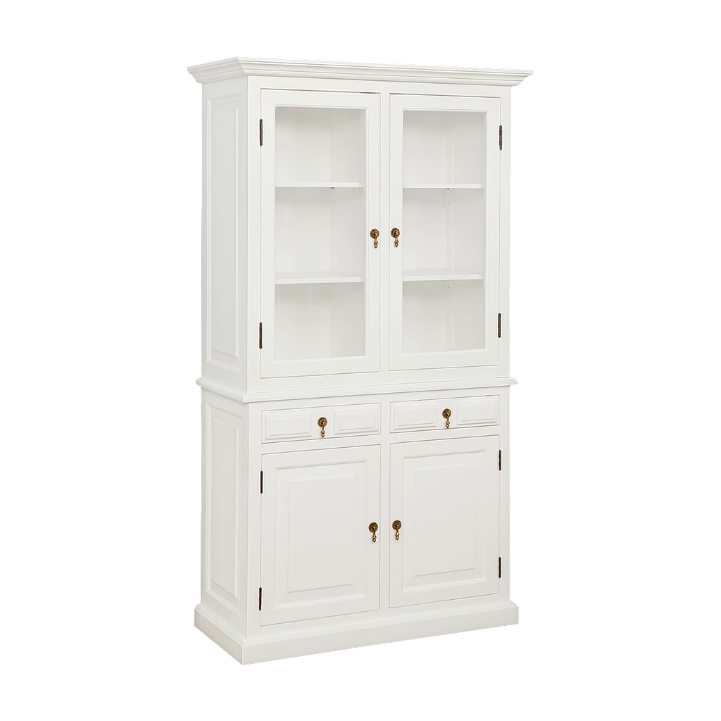 MEJE - Display cabinet L100 x H180 - Brushed white