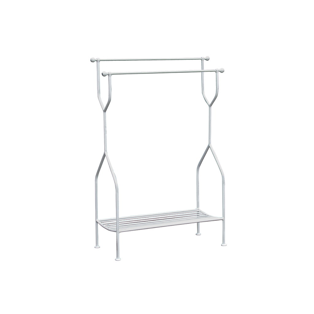 ABELLE - Towel stand L72 - Patina white