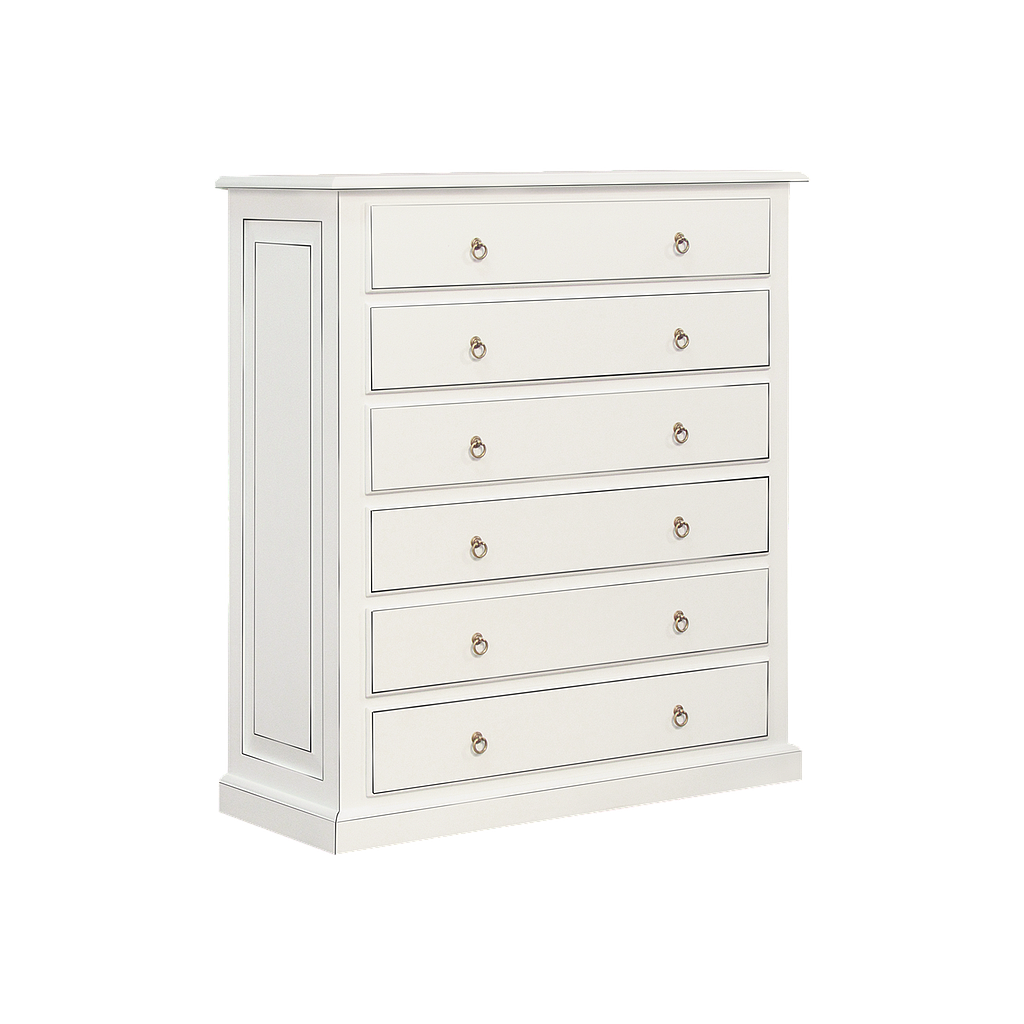 VALERIAN - Chest of drawers L112 x H128 - Brocante white