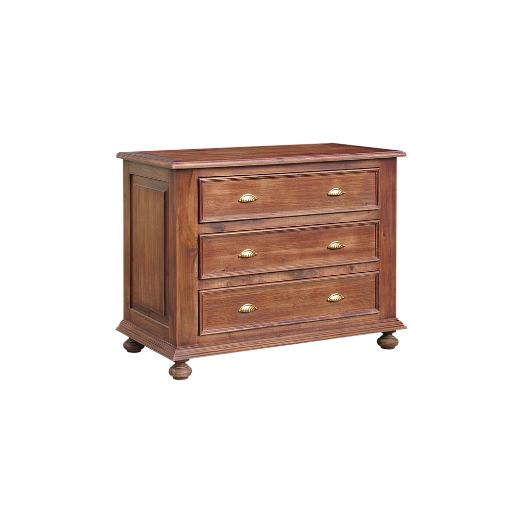 CAMILLE - Chest of drawers L110 x H84 - Washed antic