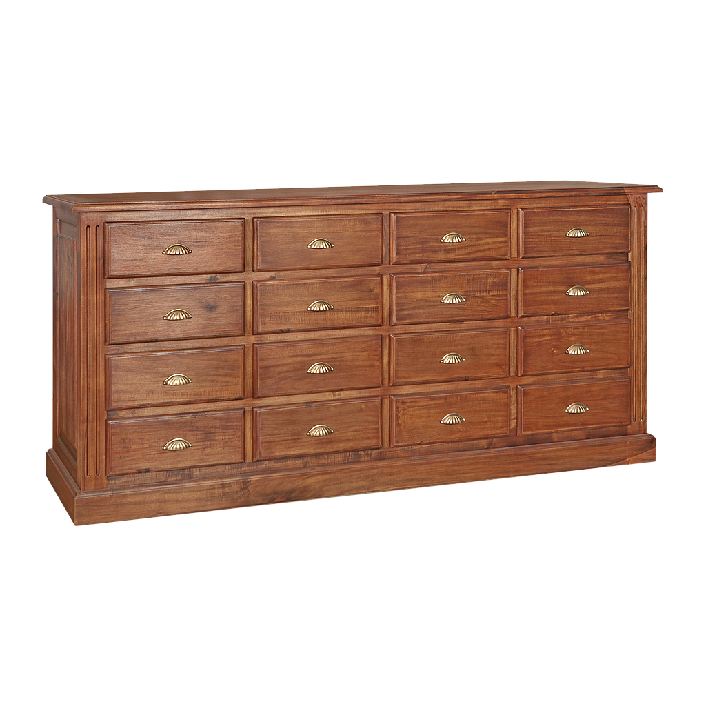 ARTHUR - Chest of drawers L187 x H88 - Washed antic