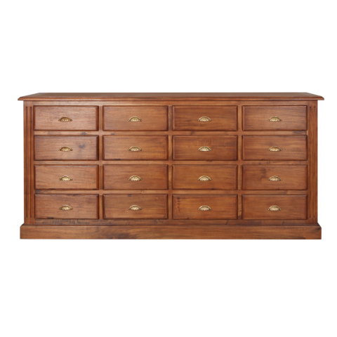 ARTHUR - Chest of drawers L187 x H88 - Washed antic
