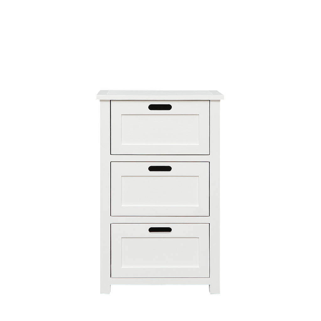 DANE - Chest of drawers L50 x H80 - Brushed white