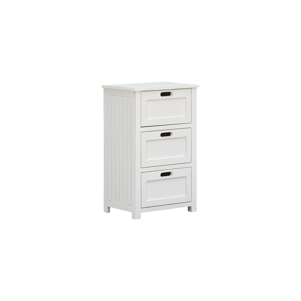 DANE - Chest of drawers L50 x H80 - Brocante white
