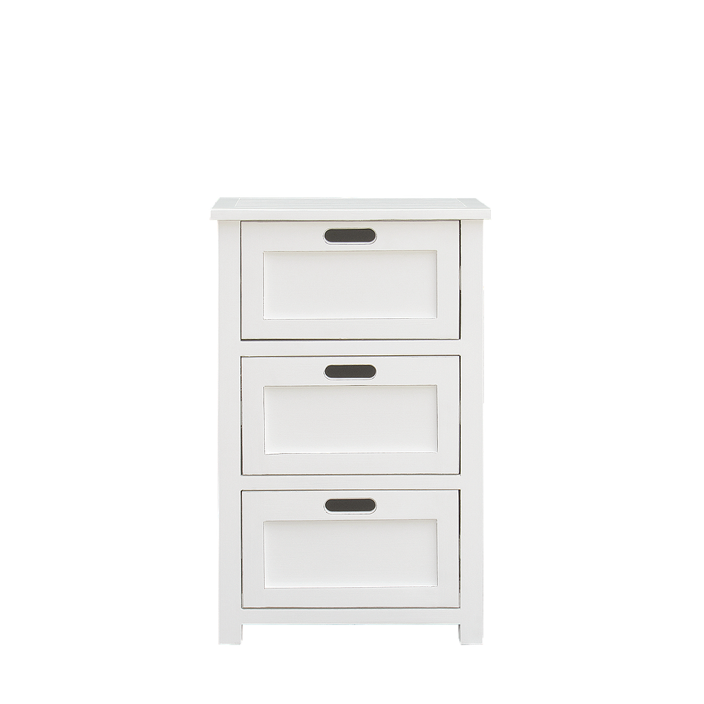 DANE - Chest of drawers L50 x H80 - Brocante white